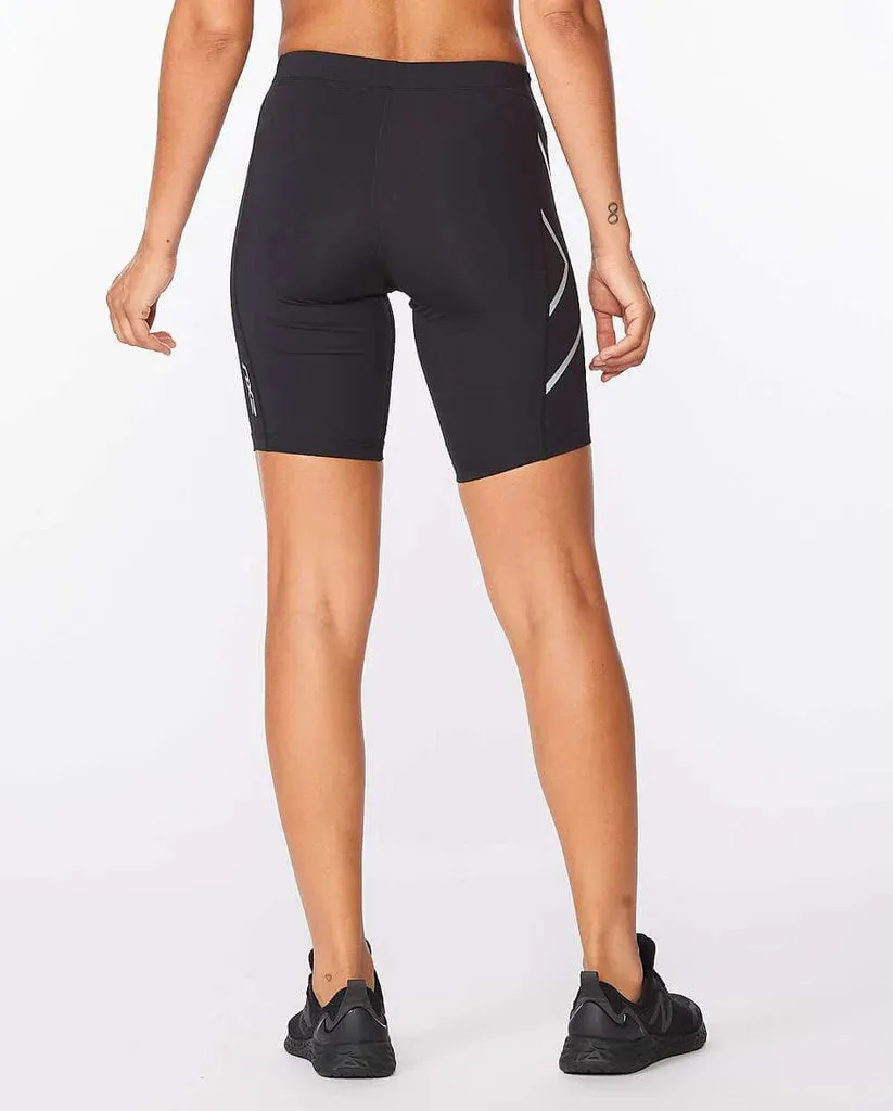 2XU Womens Core Compression Shorts - Black/Silver