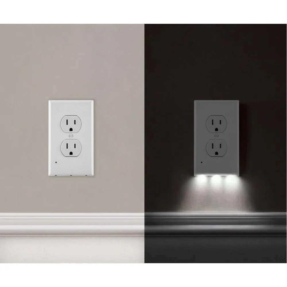 4-Pack: LED Night Light Outlet Cover - Assorted Styles