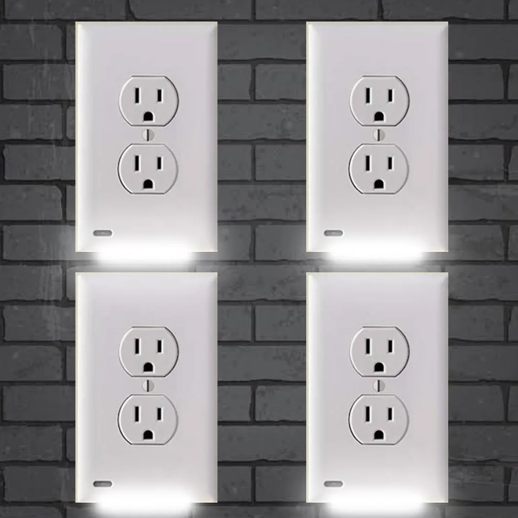 4-Pack: LED Night Light Outlet Cover - Assorted Styles