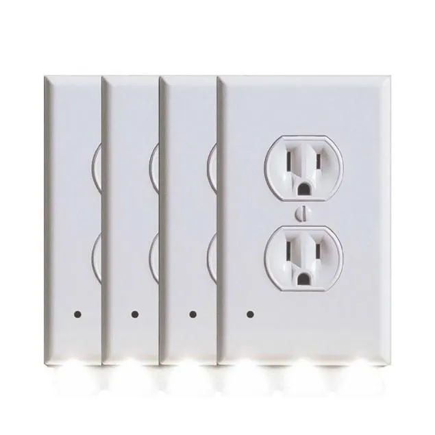 4-Pack: LED Night Light Outlet Cover - Assorted Styles