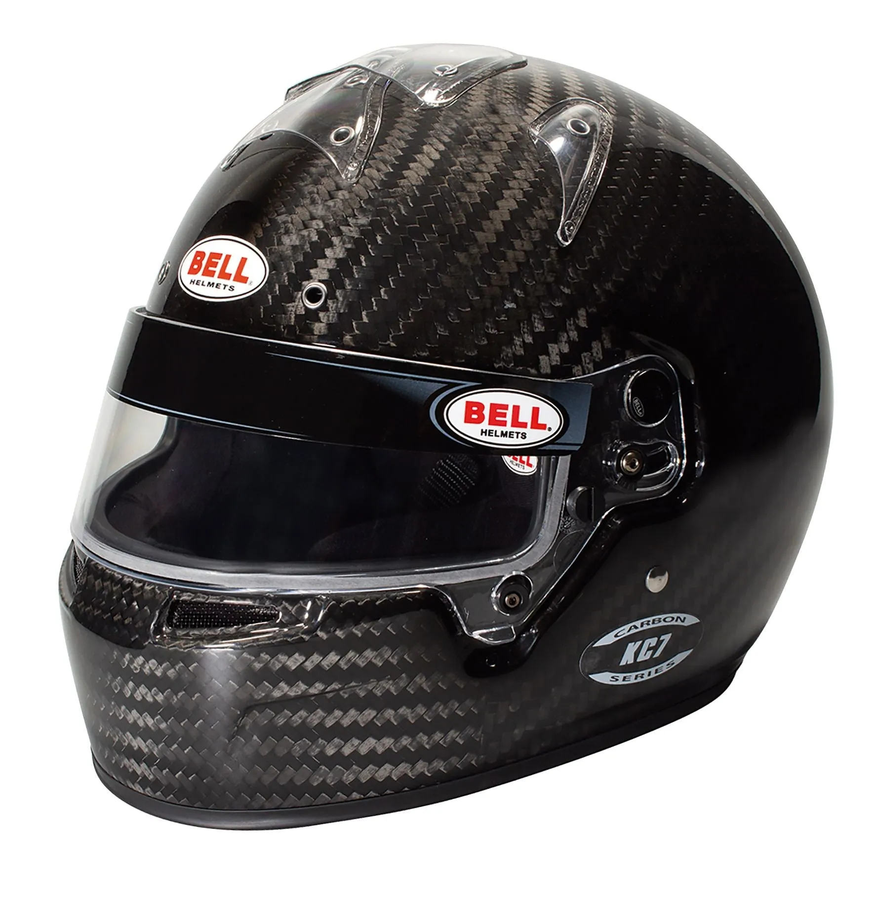 Bell KC7-CMR Carbon Youth Kart Helmet  FREE Fleece Helmet Bag