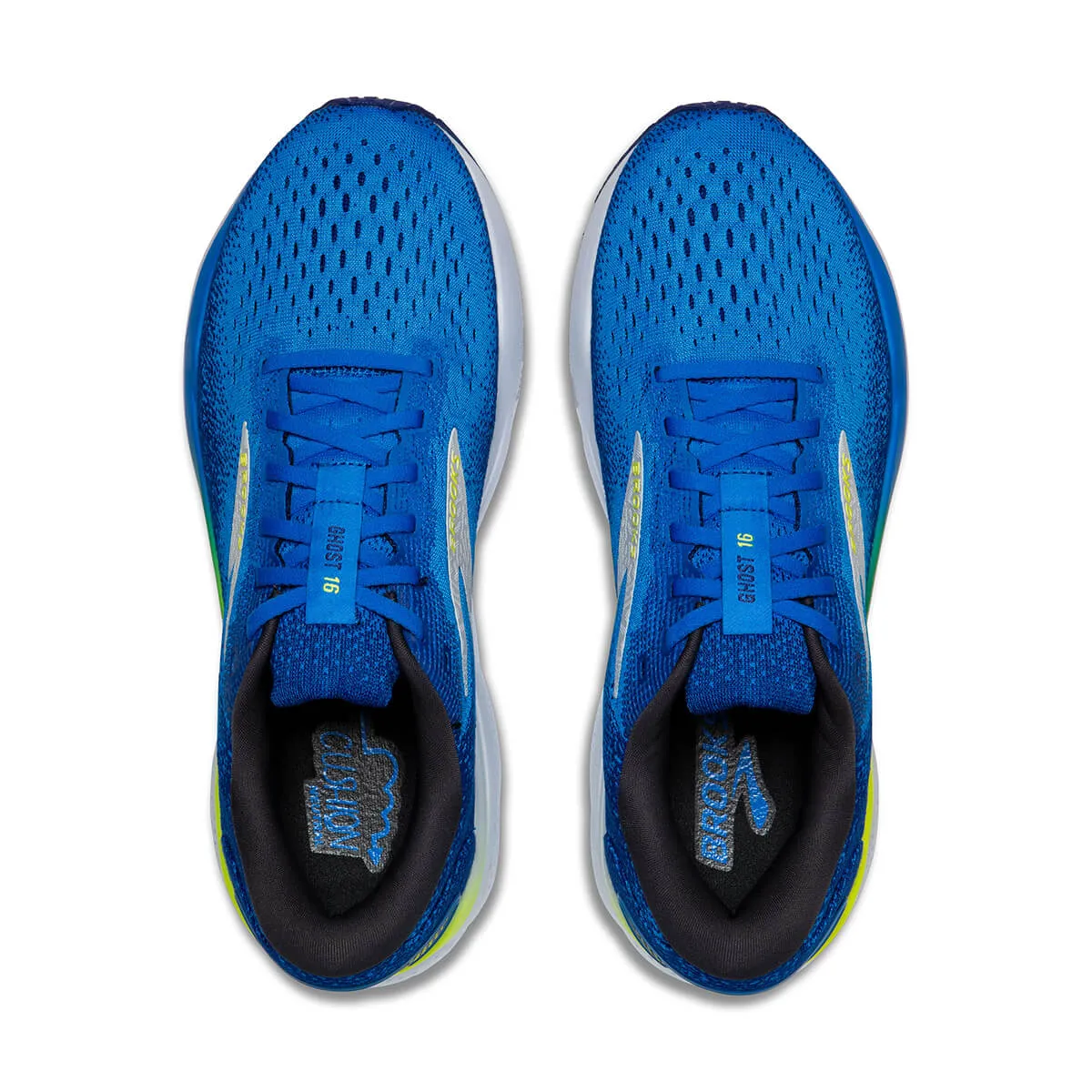 Brooks Ghost 16 Mens | Electric Blue/navy/lemon