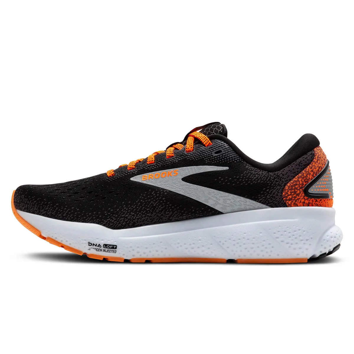 Brooks Ghost 16 Womens | Black/orange/white