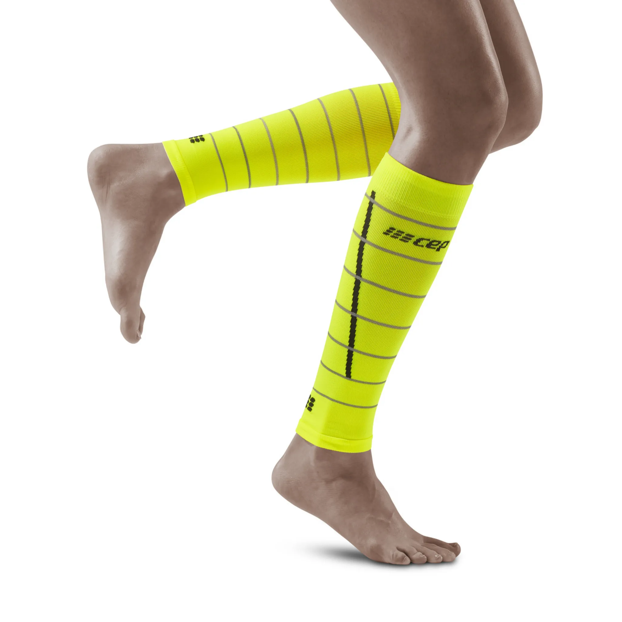 CEP Reflective Compression Calf Sleeves, Women