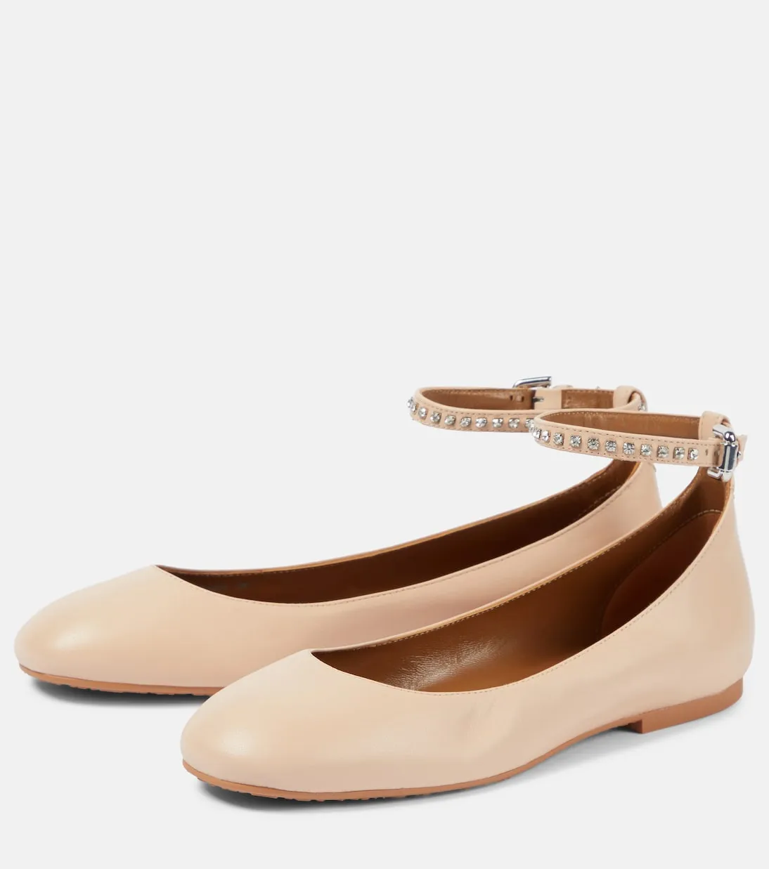 Chany See By Chloé leather ballerinas, beige