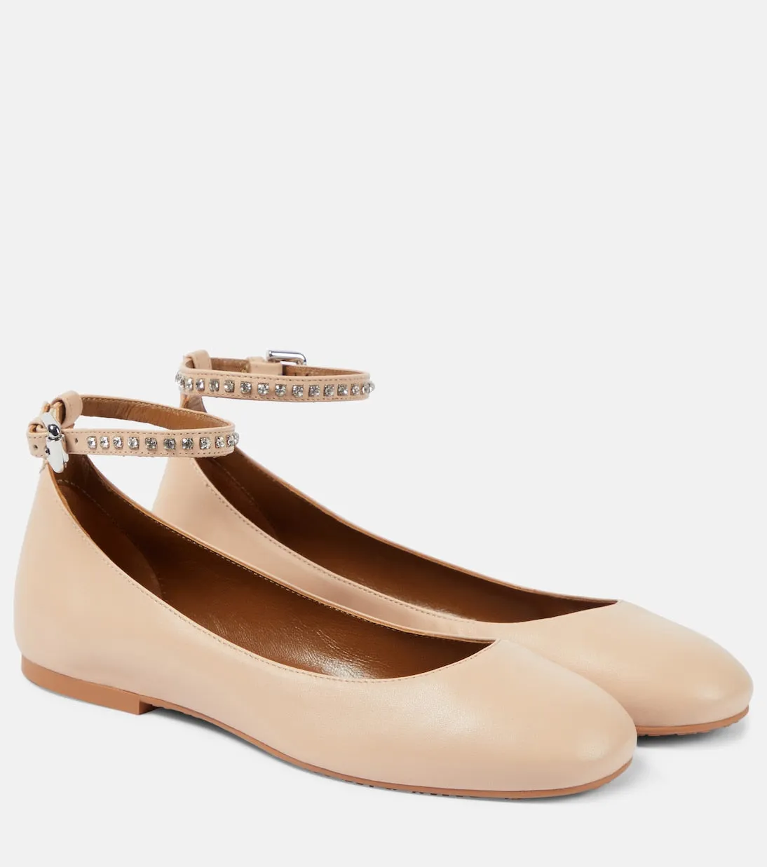 Chany See By Chloé leather ballerinas, beige