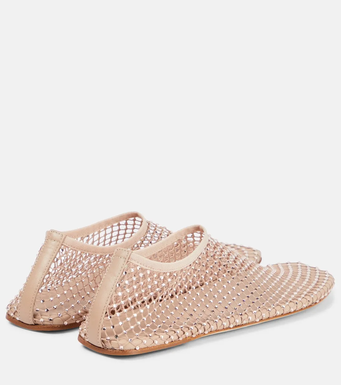 Christopher Esber crystal minette ballet flats, pink