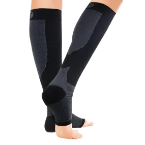 Compression Foot & Calf Sleeve in Black