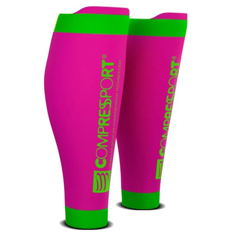 COMPRESSPORT R2V2 CALF SLEEVES (R2V2-FL3430) - FLUO PINK