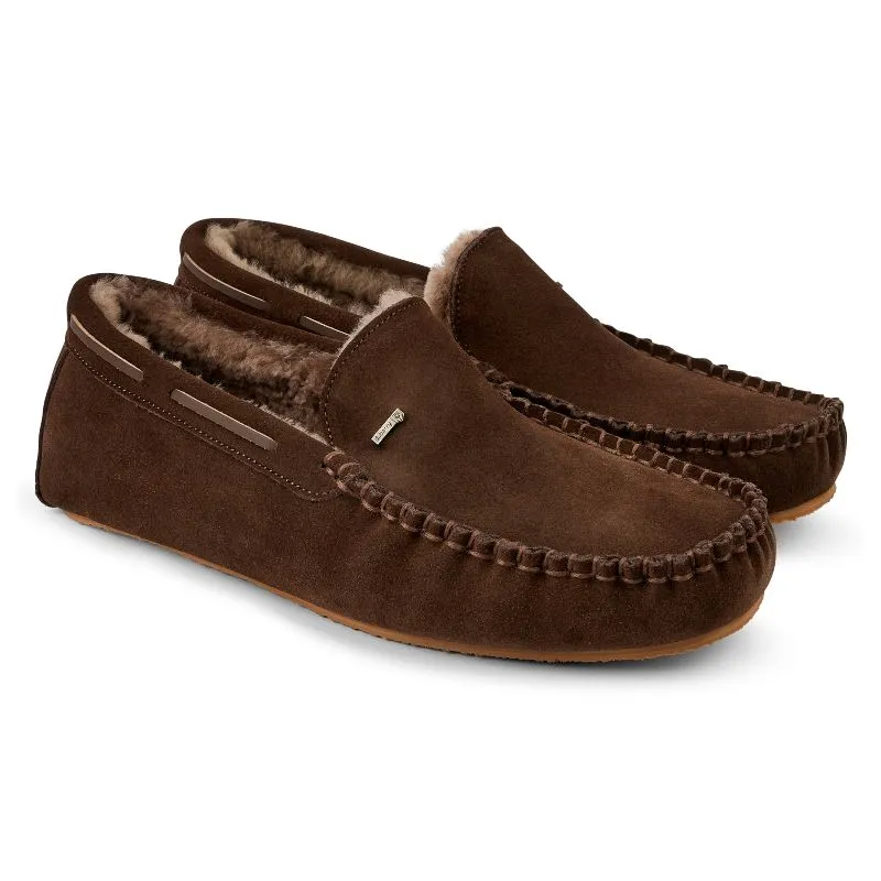 Dubarry Ventry Mens Moccasin Slippers - Cigar