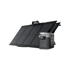 EcoFlow DELTA Max 2000 Solar Generator   2 (Two) 110W Portable Solar Panels