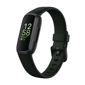 Fitbit Inspire 3 Health &-Fitness-Tracker with Stress Management, Workout Intensity, Sleep Tracking, 24/7 Heart Rate and more, Midnight Zen/Black One Size (S & L Bands Included)