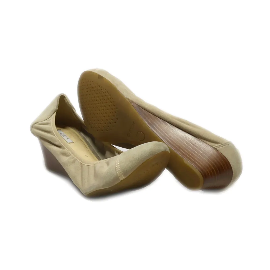 Geox Ballerinas Suede Beige Colour For Women