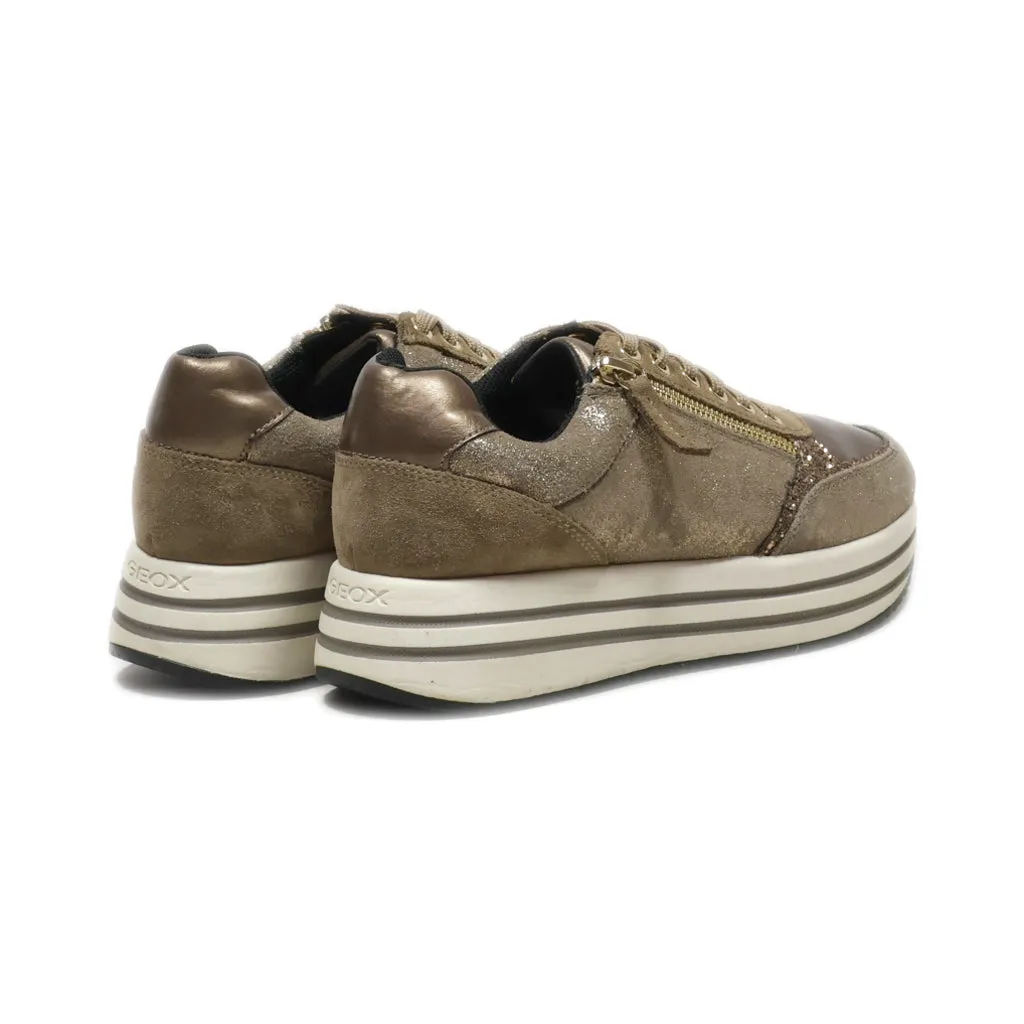 Geox Pumps Suede Brown Colour For Women