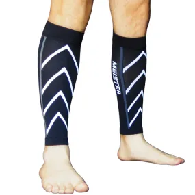 Graduated 20-25mmHg Compression Leg Sleeves (Pair) - Black