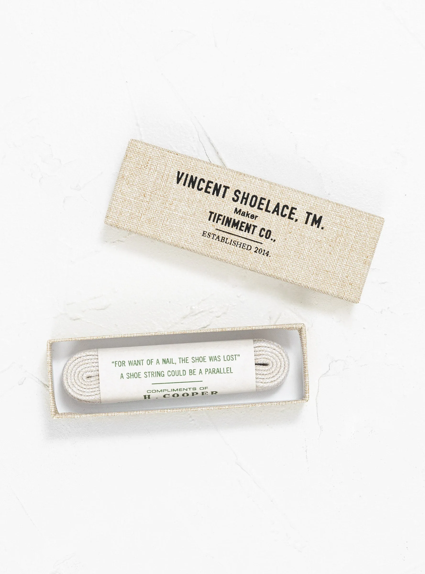 H.COOPER Shoelaces Oatmeal Grey