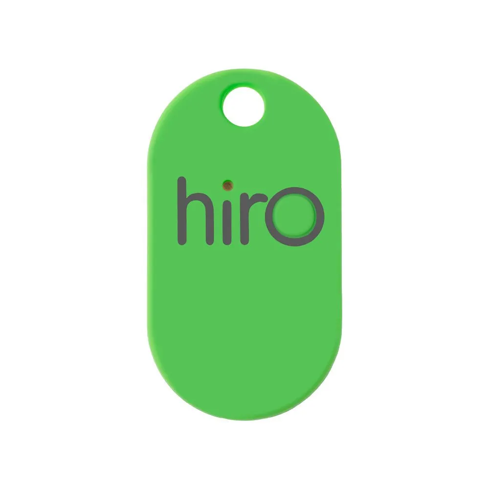 Hiro (v2.0) The Bluetooth Key Finder (Remote, Wallet, Phone Tracker): iOS & Android Compatible (Smartphone App Drops GPS Location on Map) with Rubber Matte Finish