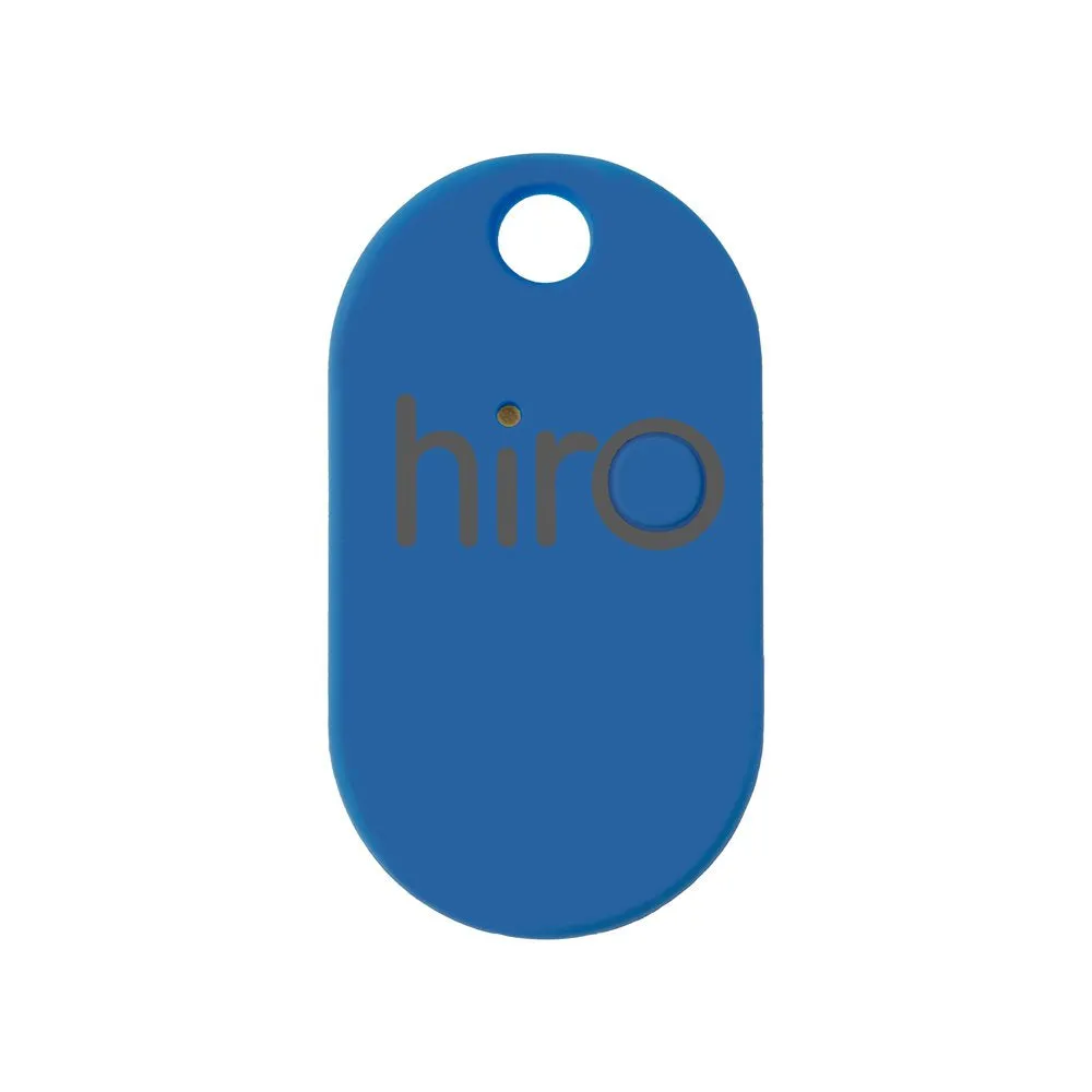 Hiro (v2.0) The Bluetooth Key Finder (Remote, Wallet, Phone Tracker): iOS & Android Compatible (Smartphone App Drops GPS Location on Map) with Rubber Matte Finish