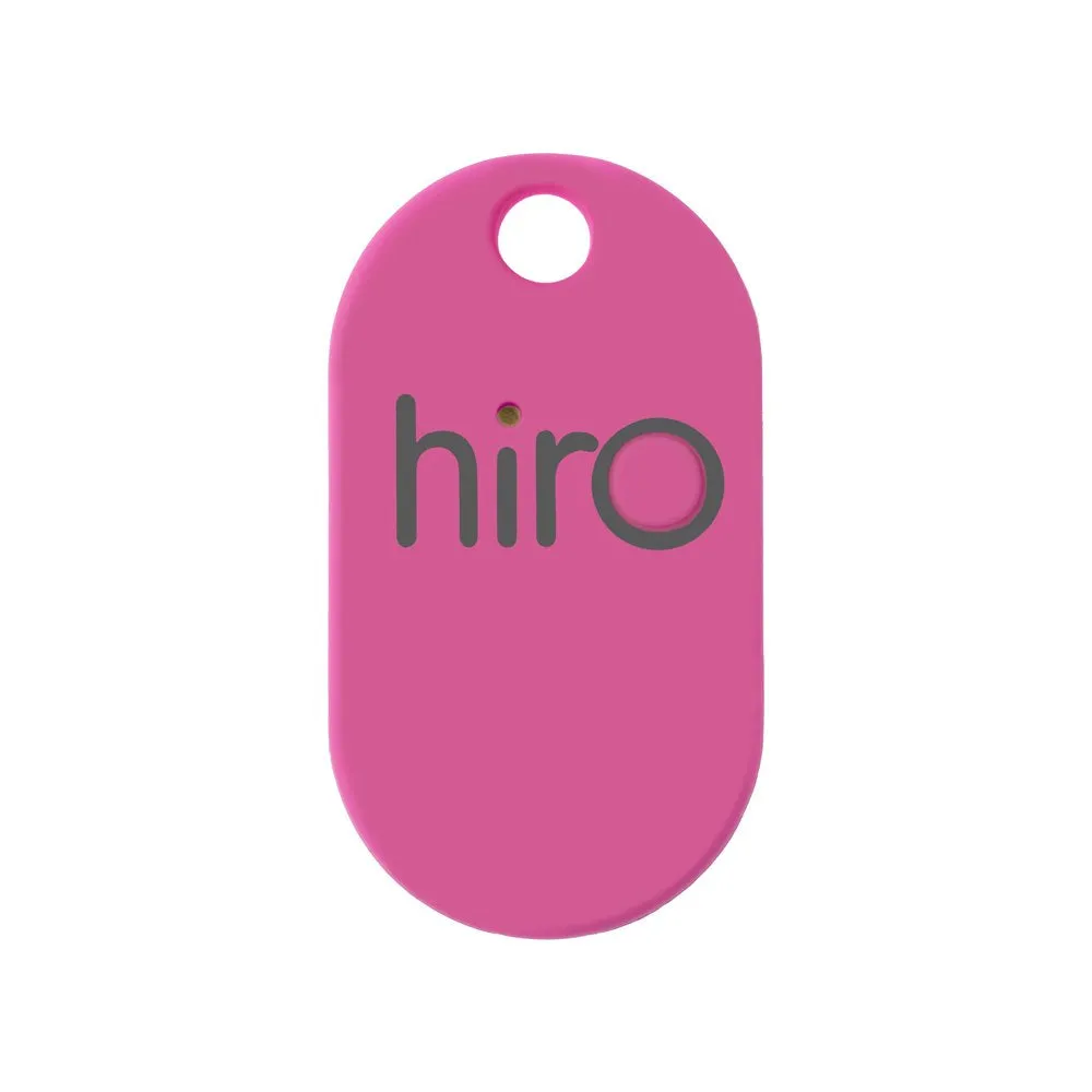 Hiro (v2.0) The Bluetooth Key Finder (Remote, Wallet, Phone Tracker): iOS & Android Compatible (Smartphone App Drops GPS Location on Map) with Rubber Matte Finish