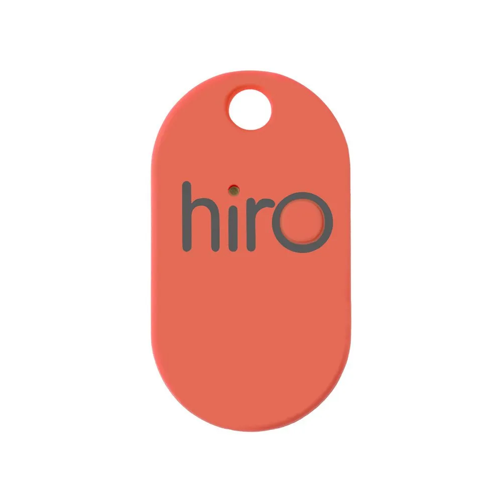 Hiro (v2.0) The Bluetooth Key Finder (Remote, Wallet, Phone Tracker): iOS & Android Compatible (Smartphone App Drops GPS Location on Map) with Rubber Matte Finish