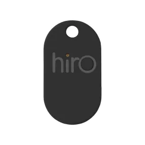 Hiro (v2.0) The Bluetooth Key Finder (Remote, Wallet, Phone Tracker): iOS & Android Compatible (Smartphone App Drops GPS Location on Map) with Rubber Matte Finish