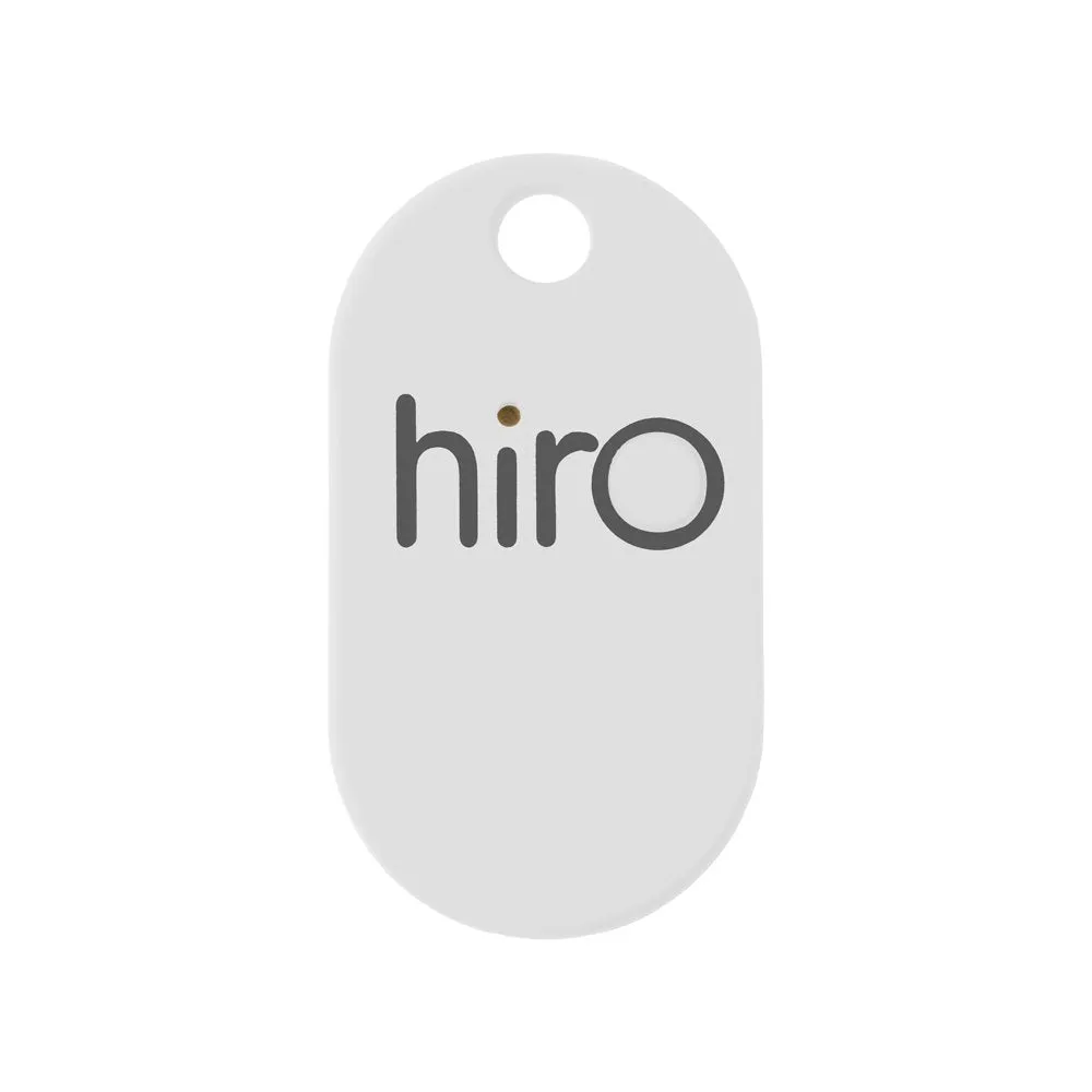 Hiro (v2.0) The Bluetooth Key Finder (Remote, Wallet, Phone Tracker): iOS & Android Compatible (Smartphone App Drops GPS Location on Map) with Rubber Matte Finish