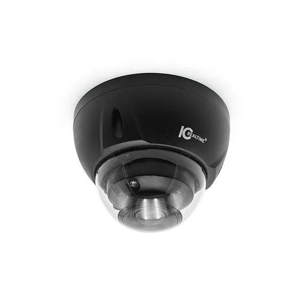 IC Realtime - IPFX-D80V-IRB2 / 8MP IP Indoor/Outodoor Full-Size Vandal Dome Camera / Varifocal 2.7 - 12mm Lens (110° - 45°) / 131 Ft Smart IR