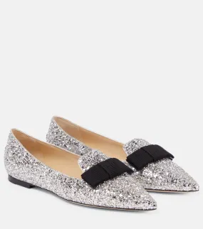 Jimmy Choo Gala Ballet Flats, Silver