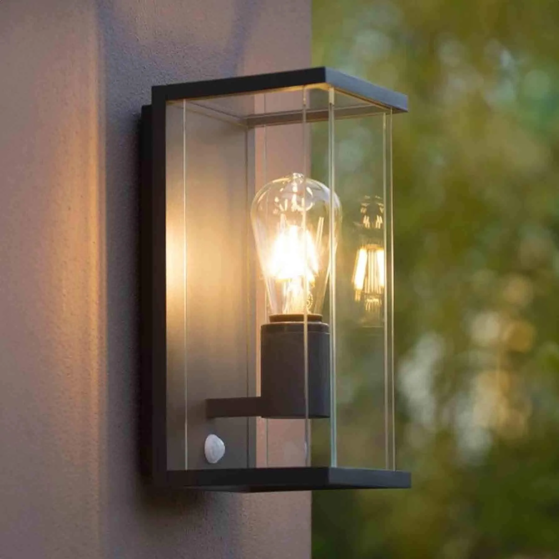 Lucide Claire Outdoor Wall Light with Motion Sensor