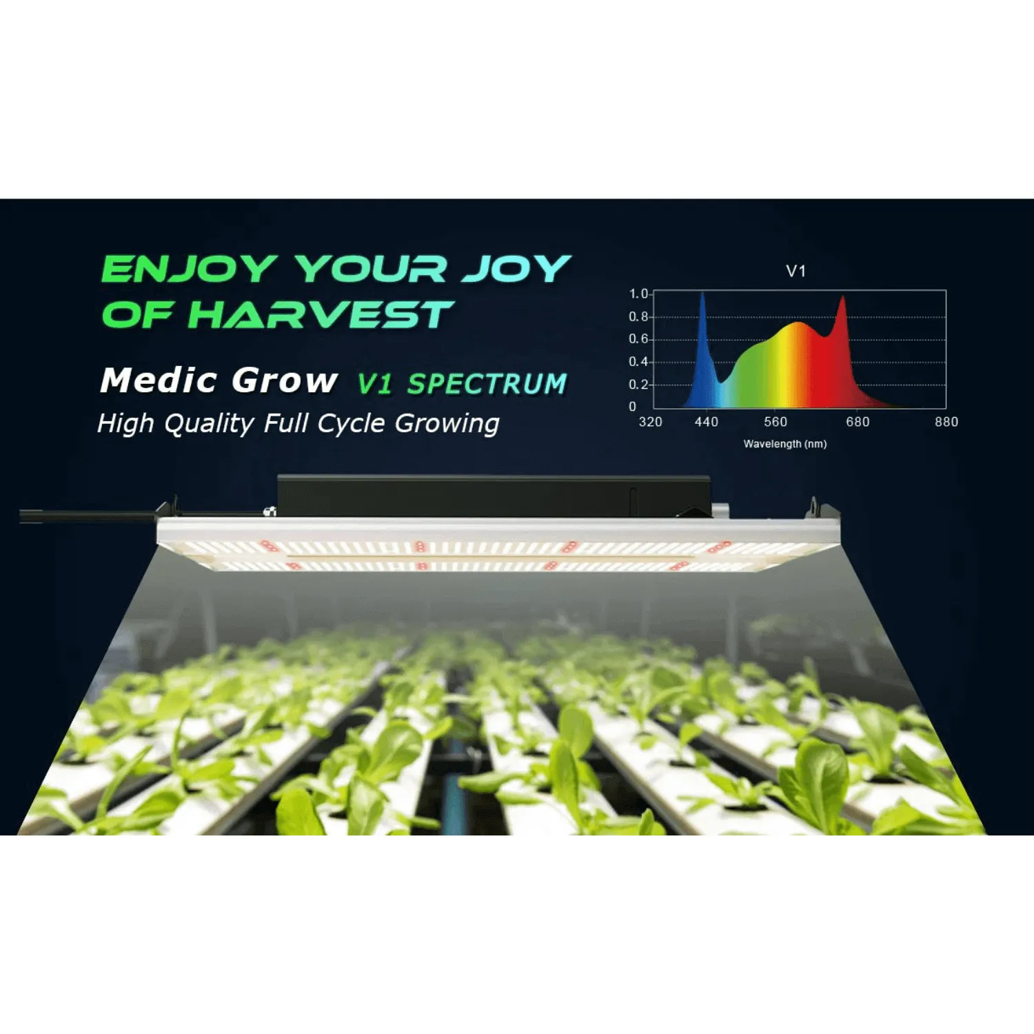 Medic Grow Mini Sun-2 240W Full Cycle LED Grow Light