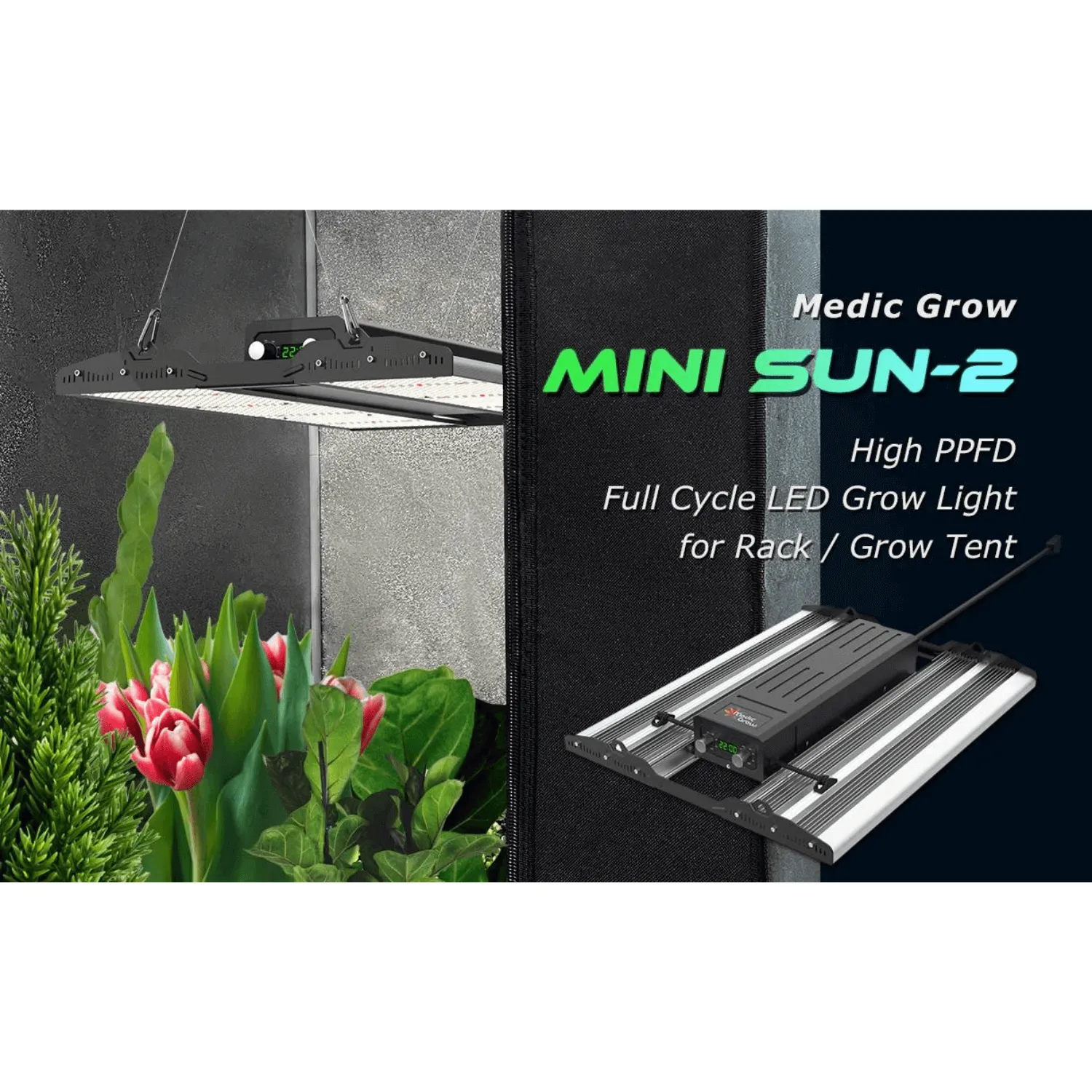 Medic Grow Mini Sun-2 240W Full Cycle LED Grow Light