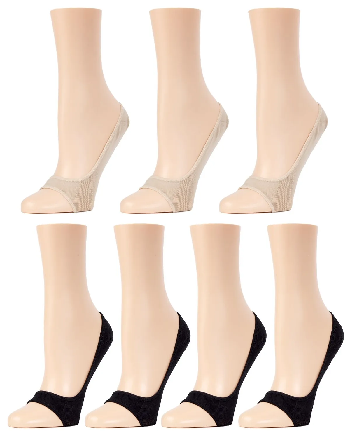 Micro Liner Open-Toe No-Show Shoe Liners 7-Pack