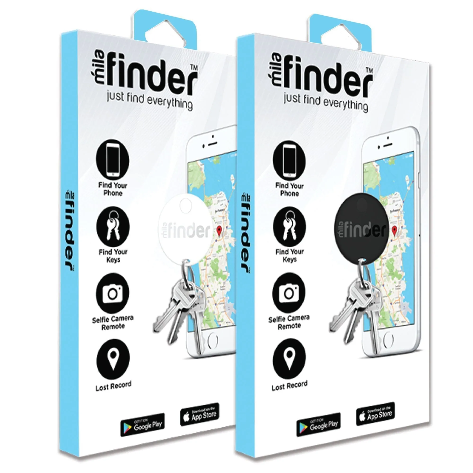 Mila Finder - Bluetooth Key Finder - 48 piece bundle