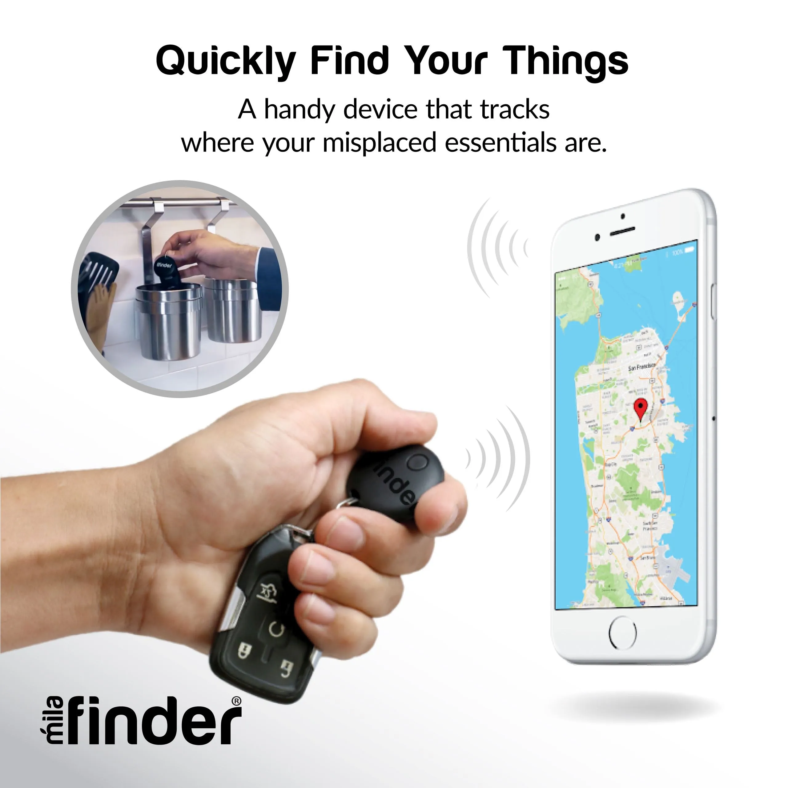 Mila Finder - Bluetooth Key Finder - 48 piece bundle