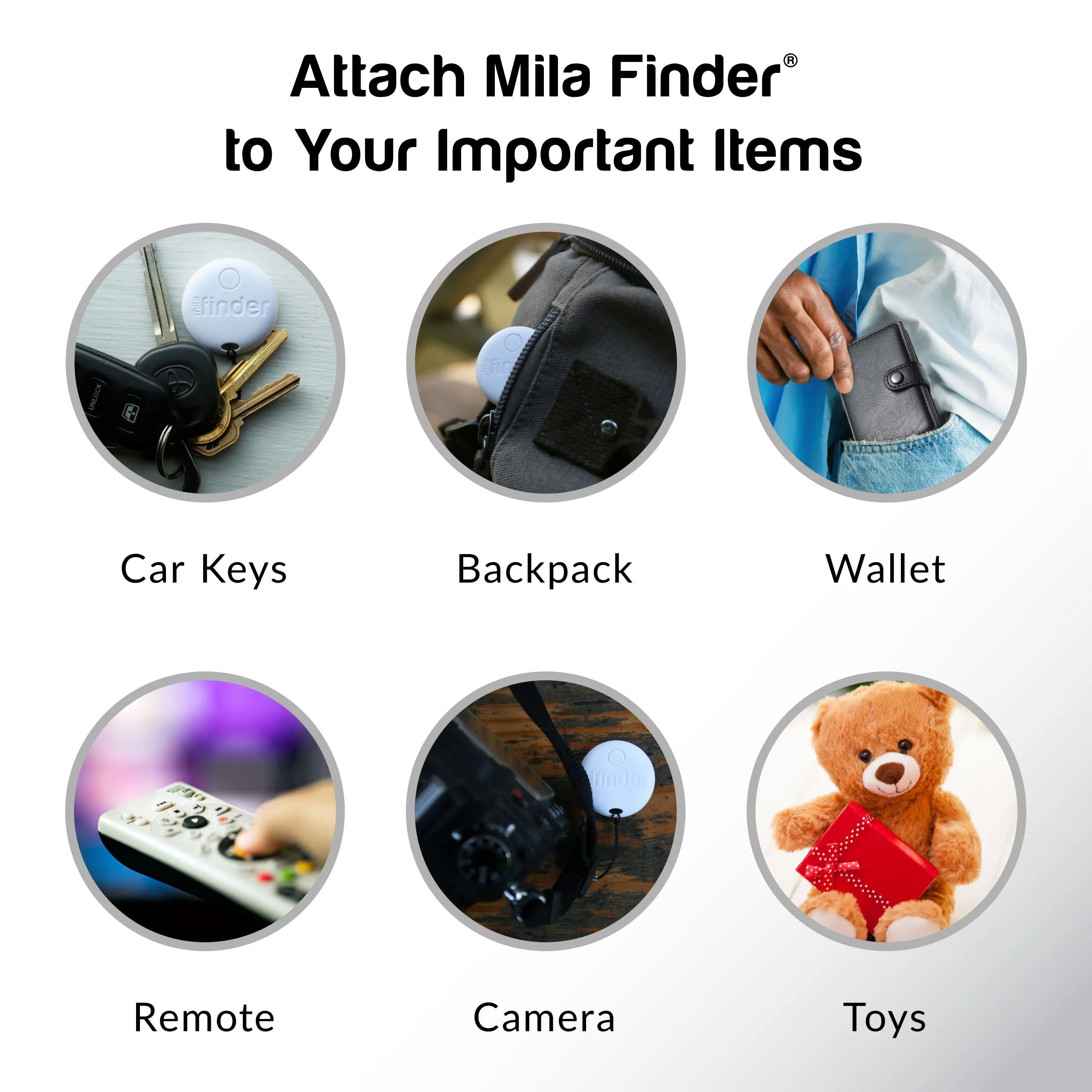 Mila Finder - Bluetooth Key Finder - 48 piece bundle