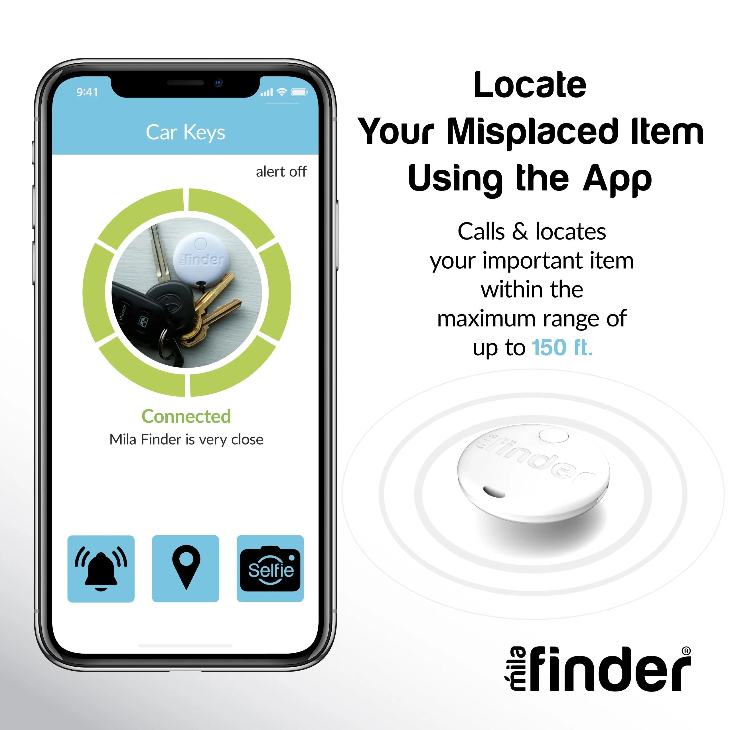 Mila Finder - Bluetooth Key Finder - 48 piece bundle