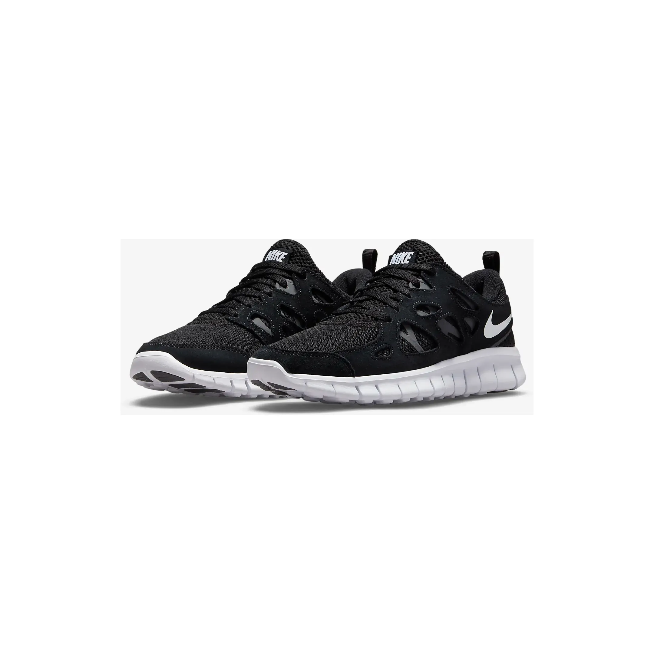 Nike Kid's Free Run 2 Shoes - Black / Dark Grey / White