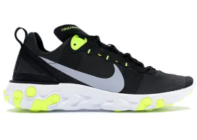 Nike React Element 55 Black Wolf Grey Volt