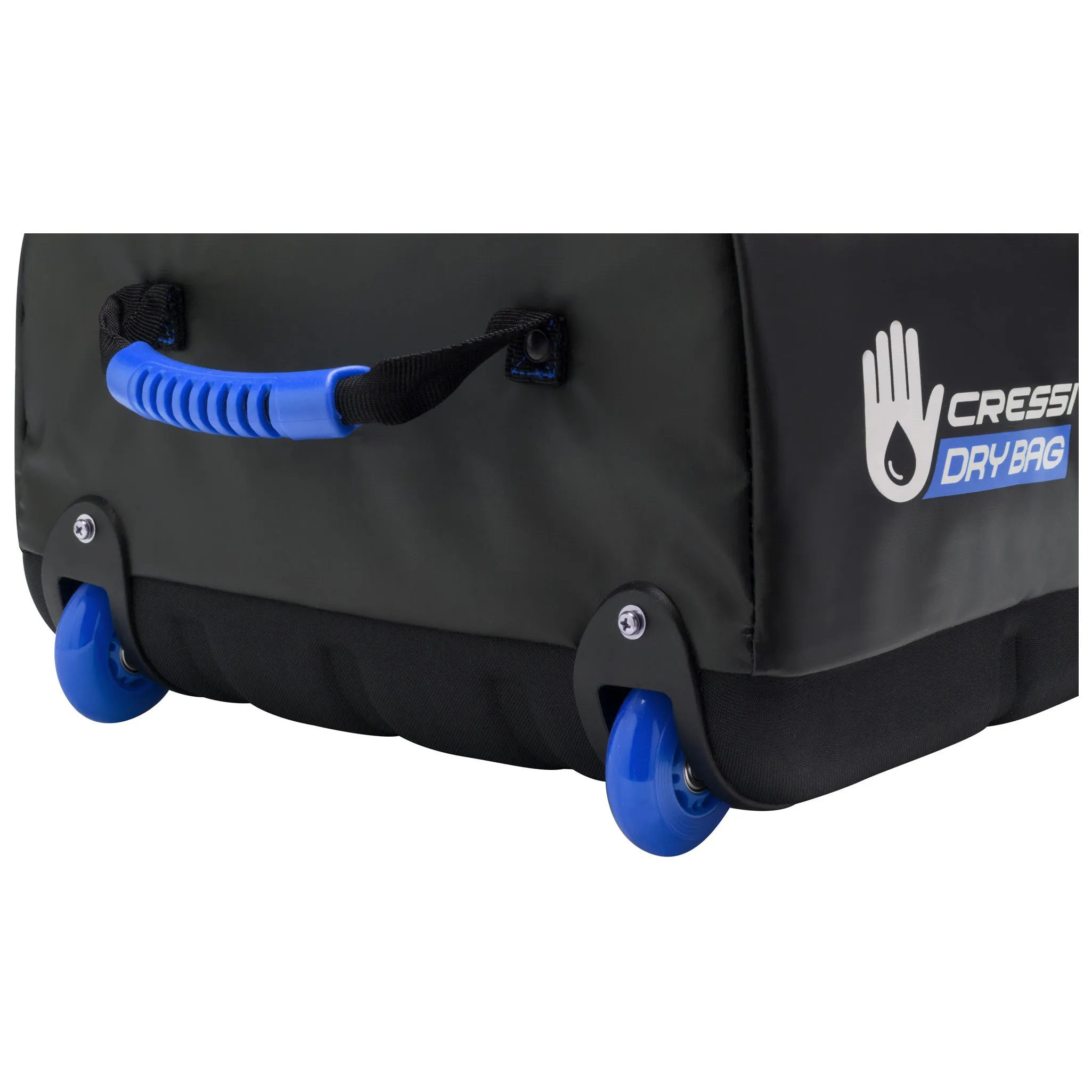 Open Box Cressi Tuna Dry Wheeled Bag - Black/Blue