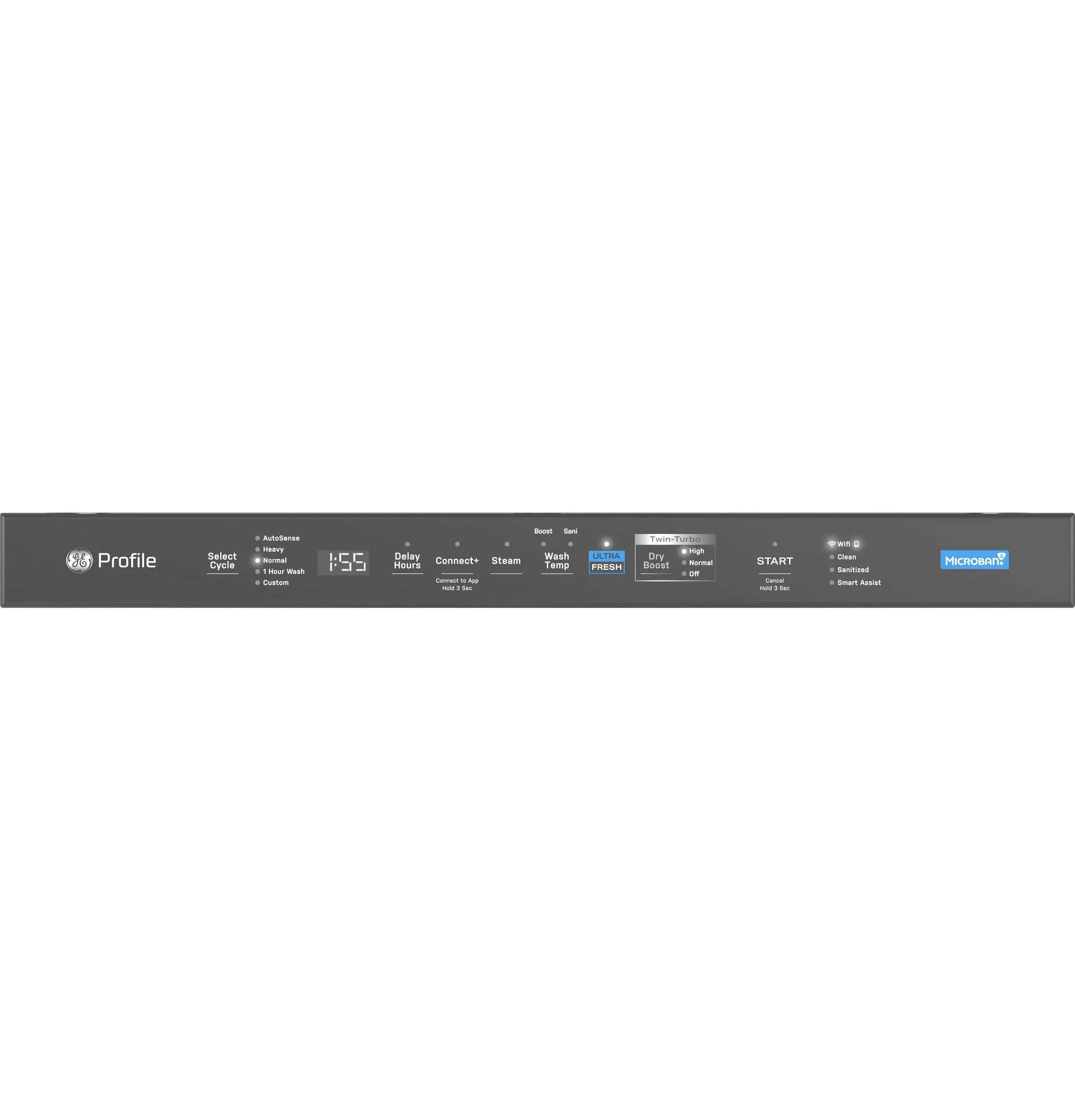 PDT755SYVFS GE Profile™ ENERGY STAR Smart UltraFresh System Dishwasher with Microban™ Antimicrobial Technology with Deep Clean Washing 3rd Rack, 42 dBA