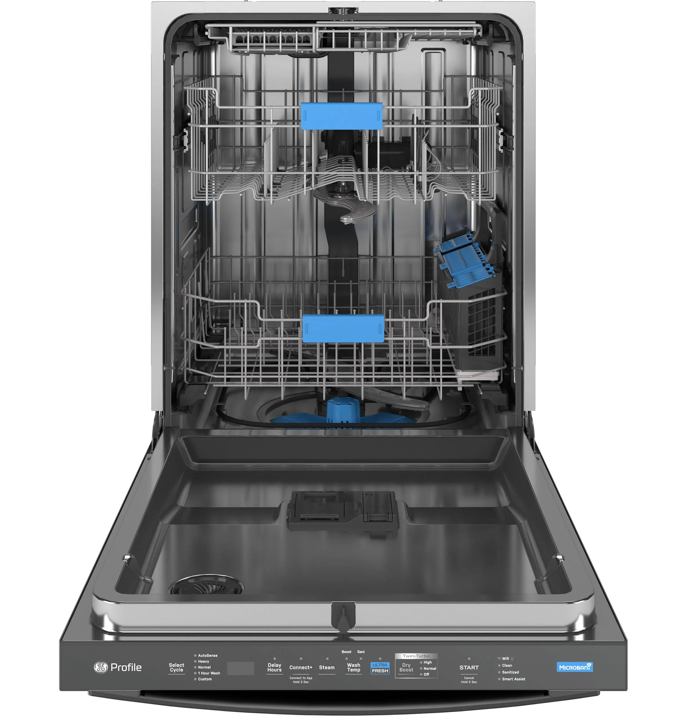 PDT795SBVTS GE Profile™ ENERGY STAR Smart UltraFresh System Dishwasher with Microban™ Antimicrobial Technology with Deep Clean Washing 3rd Rack, 39 dBA