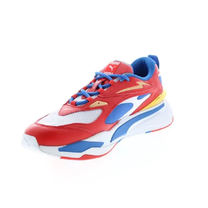 Puma Men's RS Fast RWB Shoes - White / High Risk Red / Strong Blue