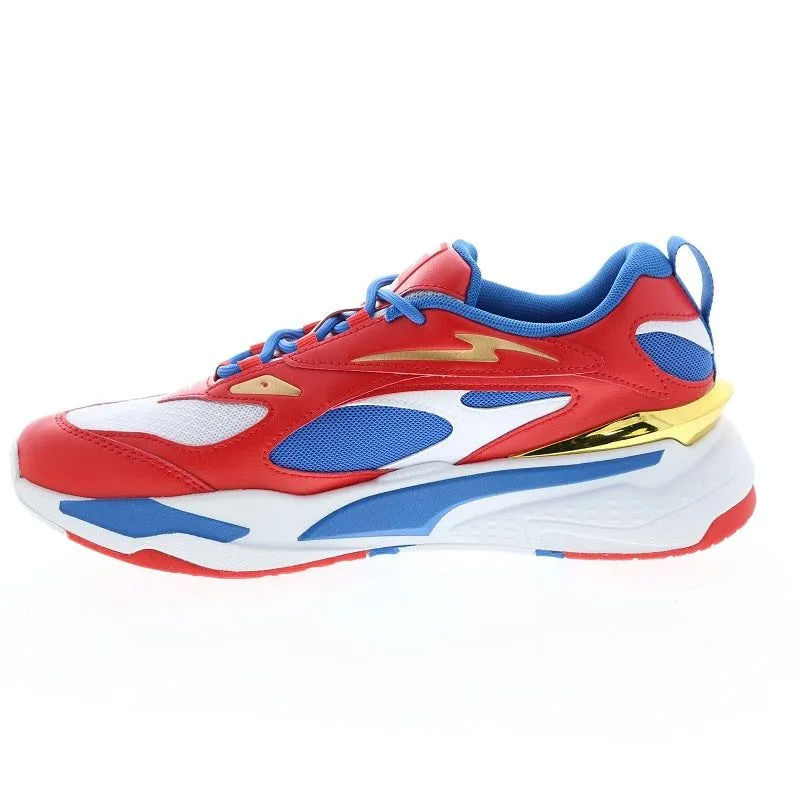 Puma Men's RS Fast RWB Shoes - White / High Risk Red / Strong Blue