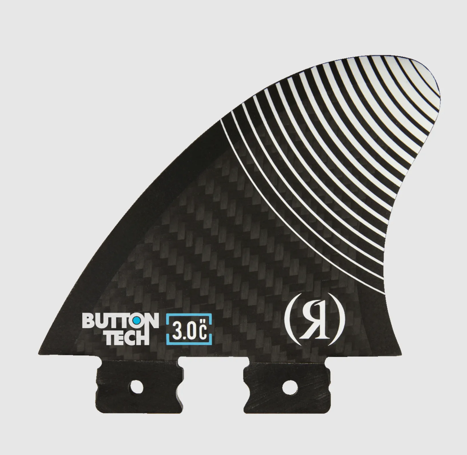 Ronix 2025 Floating Button - Blueprint - Carbon Center Surf Fin - 3.0 in.