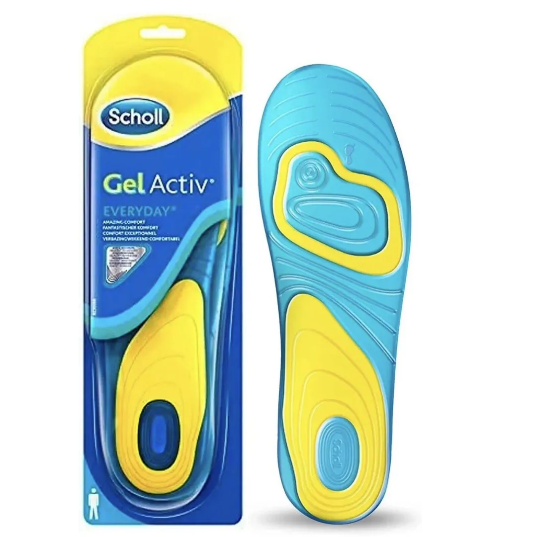 Scholl Gel Everyday Insoles - Men - size 7 - 12 (N)