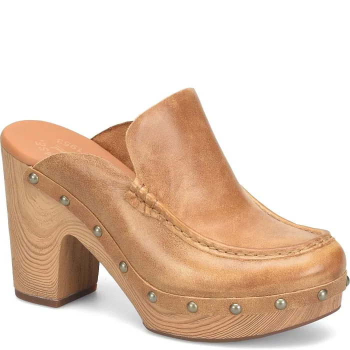 SPENCER CLOSED TOE CLOG WITH CHUNKY HEEL