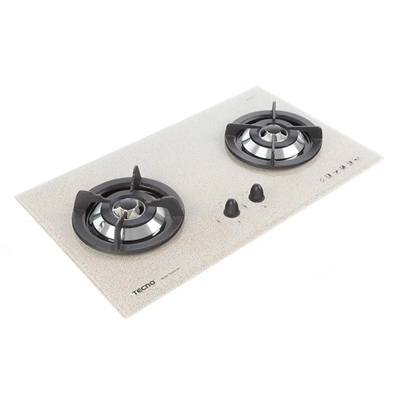 Tecno 70cm Tempered Glass Built-in Gas Hob with Variable Valve System T 22TG