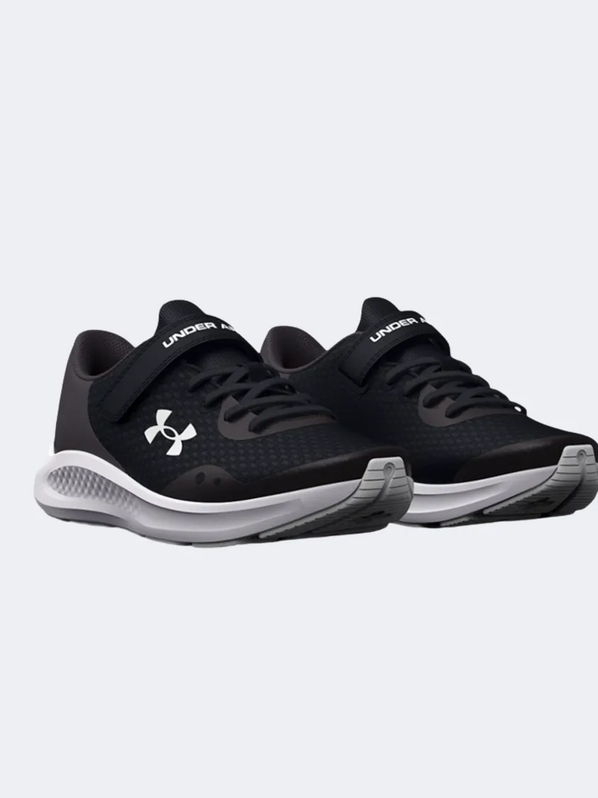 Under Armour Pursuit 3 Ps-Girls Running Shoes Black/Grey/White