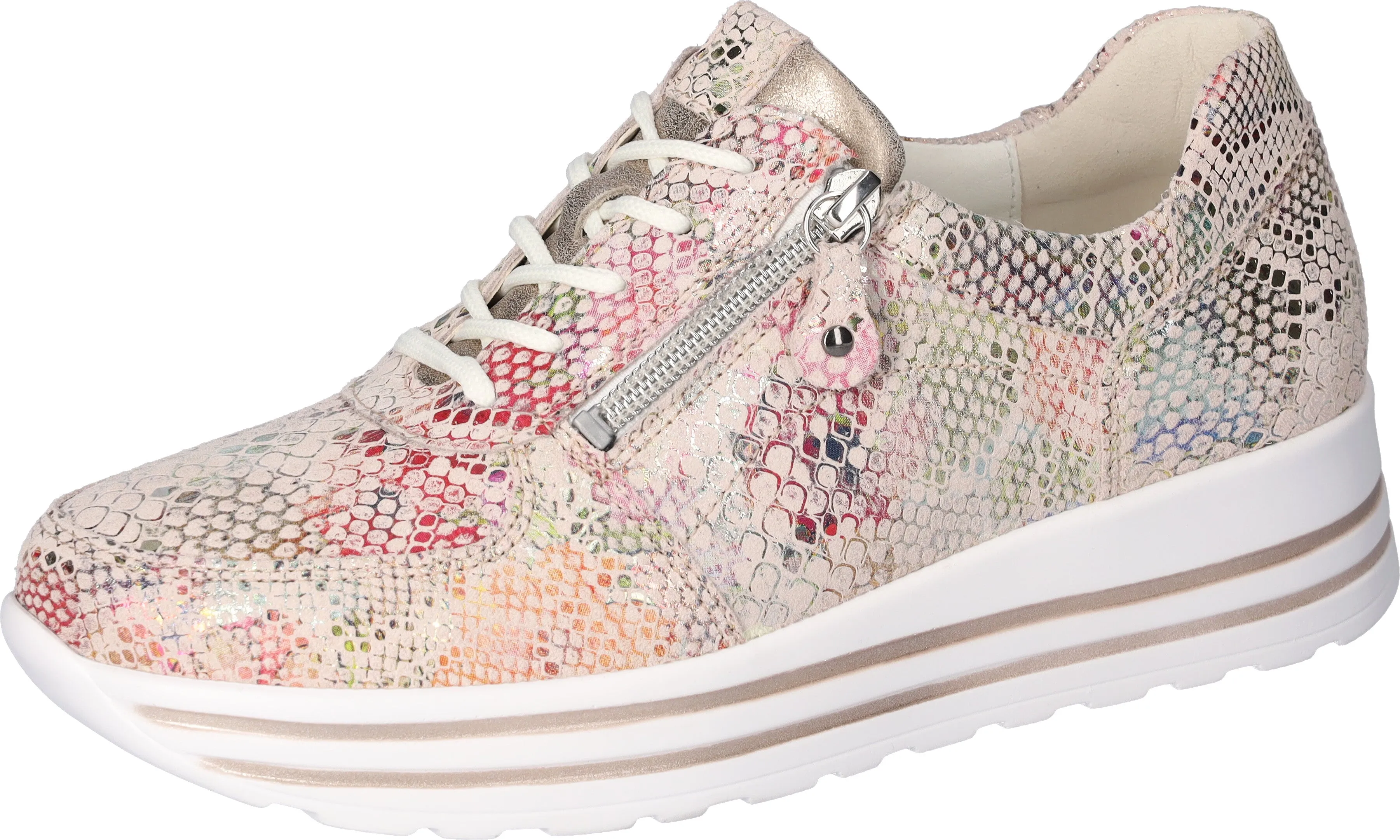 Waldlaufer 758008 214 264 Summer Eclis Leather Multi Print Trainers