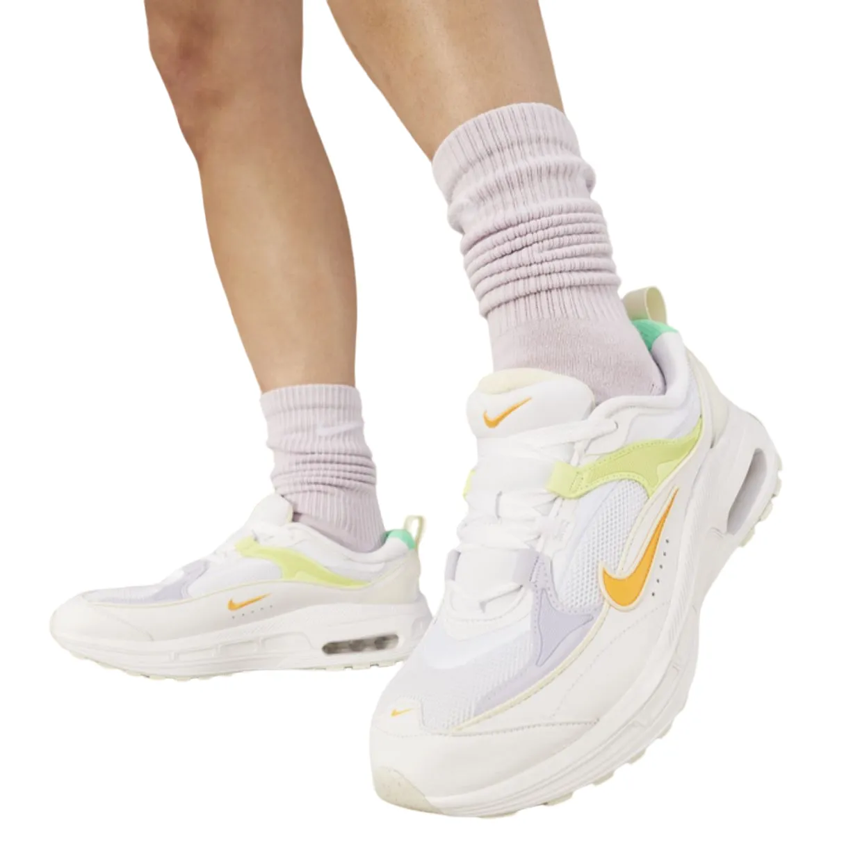 Womens Nike Air Max Bliss Next Nature White/ Lemon Trainers Athletic Shoes